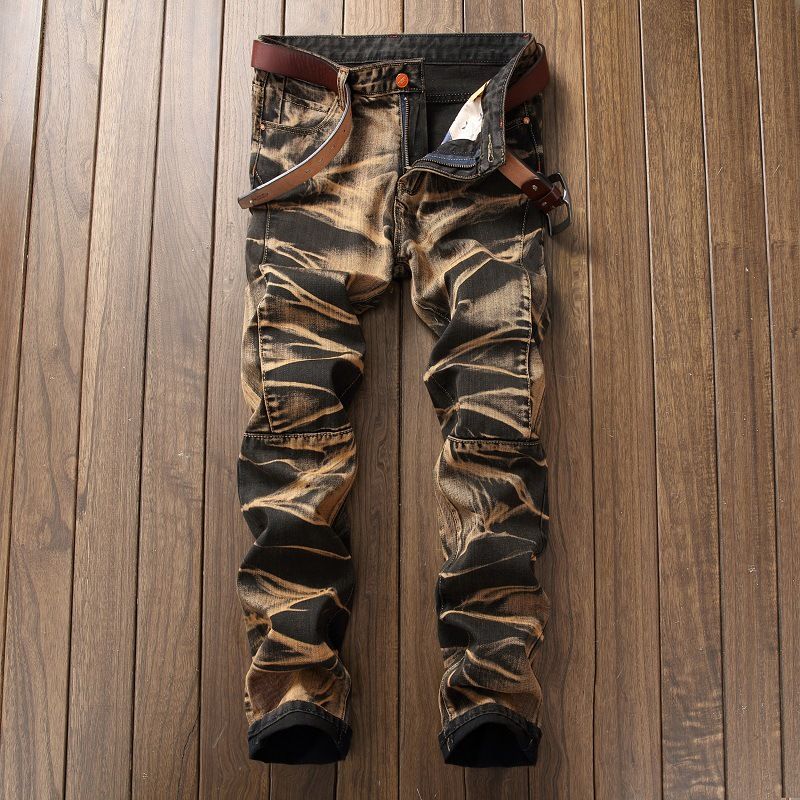 Gerade geschnittene, trendige Retro-Hose für Herren_voghion.com