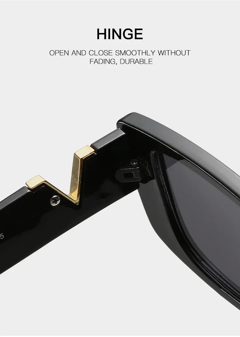 Retro Rectangle Sunglasses For Women Vintage Designer Style_voghion.com