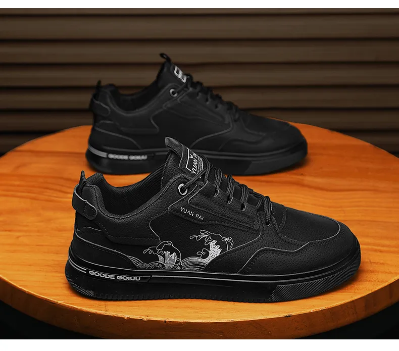CYYTL Herrenschuhe Casual Sneakers Leder Plattform Modedesigner Sport Outdoor Laufen Arbeit Sicherheit Tennis Männliche Halbschuhe_voghion.com