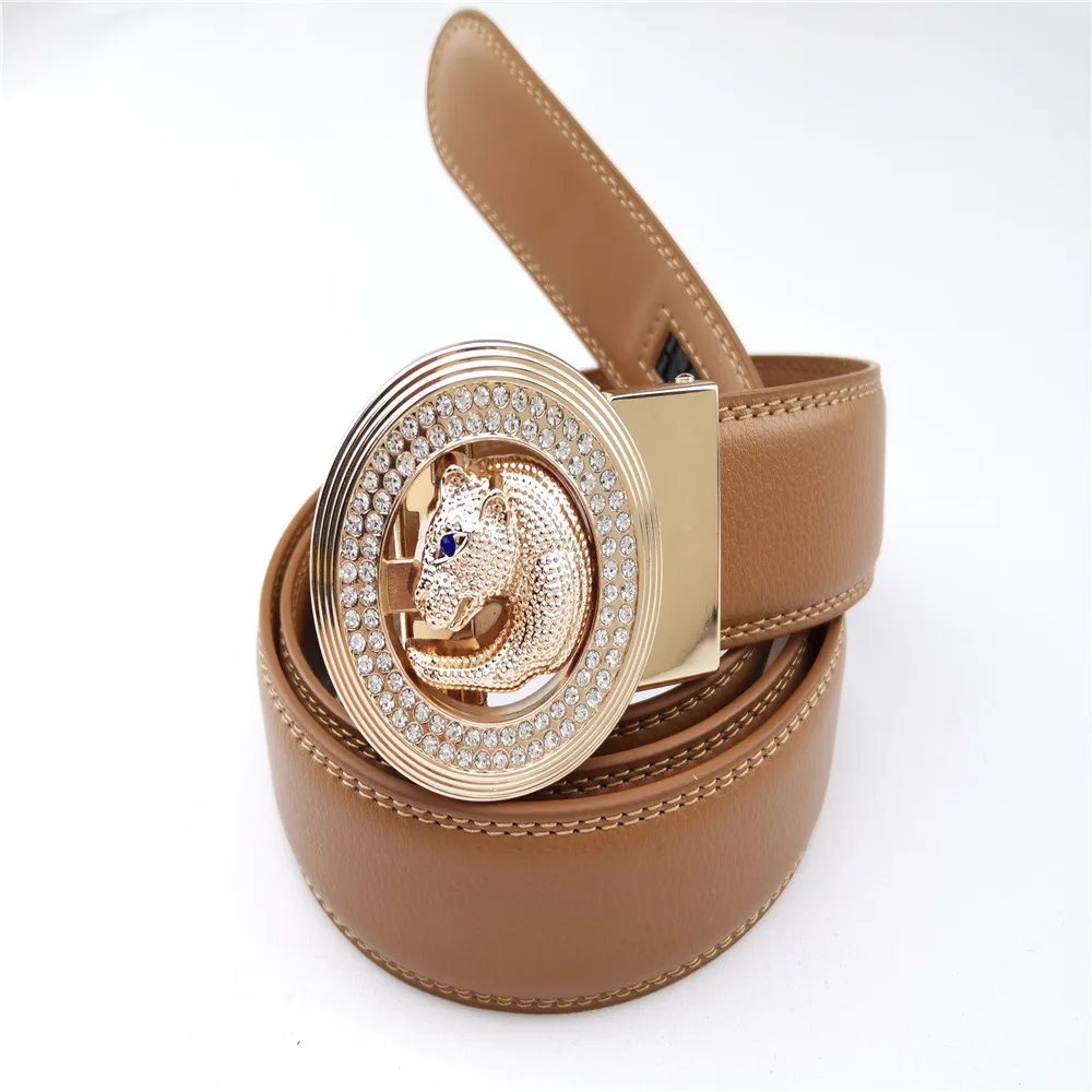 New automatic buckle designer fashion women leather belt for men wasit belts_vogarts.com