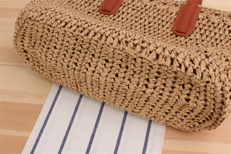 Modna damska torba plażowa na jedno ramię w stylu duszpasterskim_voghion.com