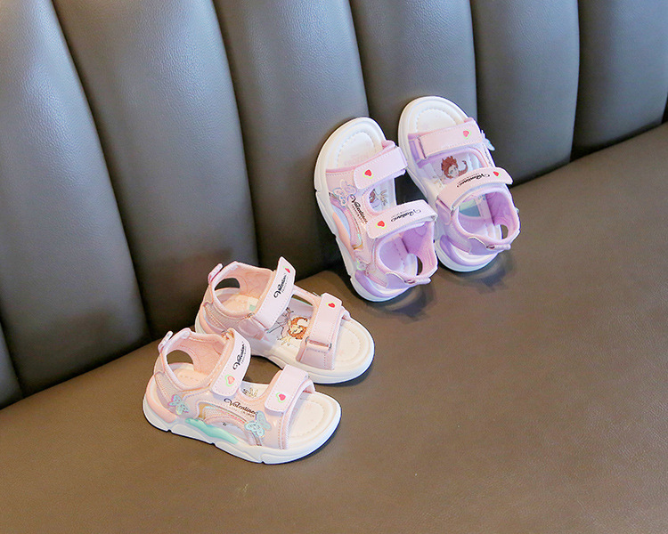 New Children's Beach Shoes Cartoon Little Girl Princess Shoes Soft Soled Baby Shoes_voghion.com