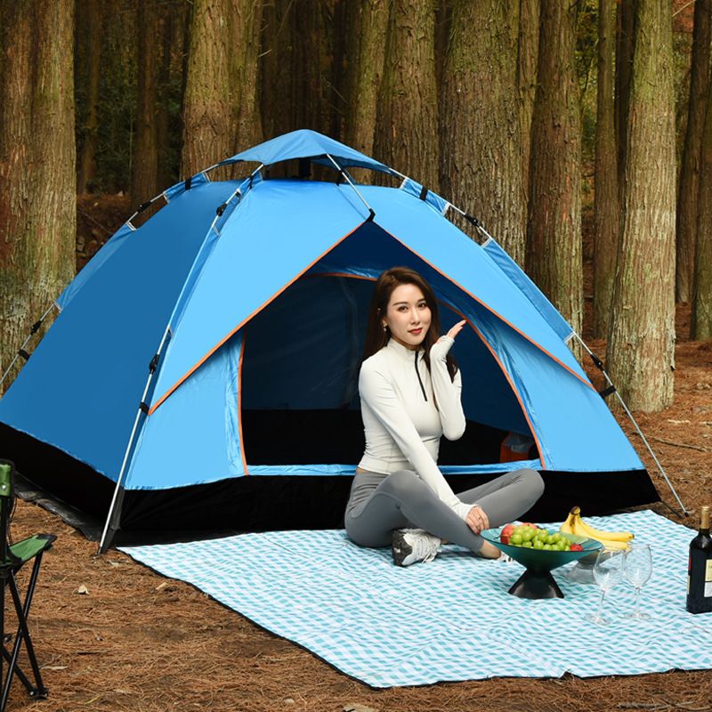 Outdoor Fully automatic two speed 3-4 people wilderness beach camping tents_voghion.com