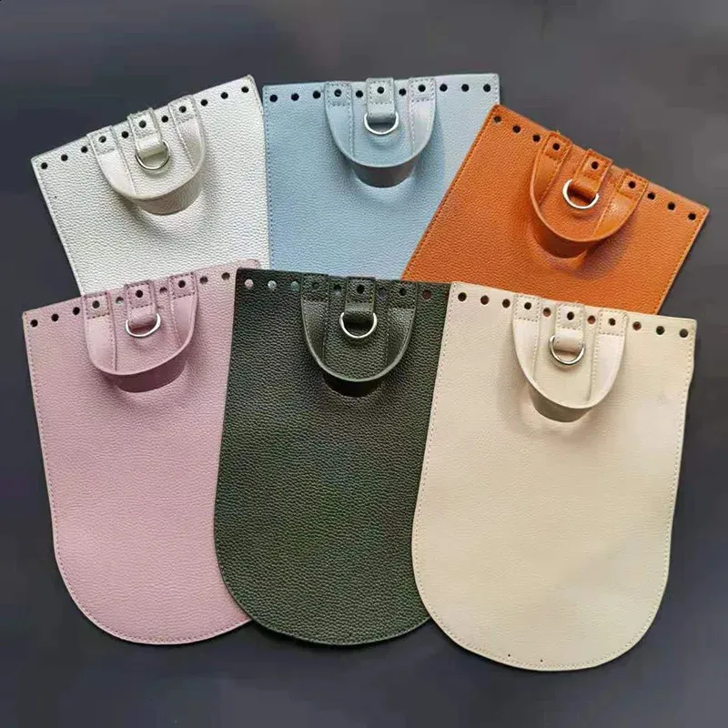 1 tracolla per borsa fatta a mano, set di fondi in pelle intrecciata con accessori hardware per zaino fai da te 240725_voghion.com