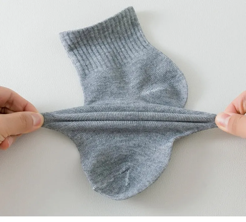 Heren Soc 8 paar OND DAMES Zwart Katoen Zakelijk Middellang Zacht Warm Herfst/winter Effen Kleur Casual_voghion.com
