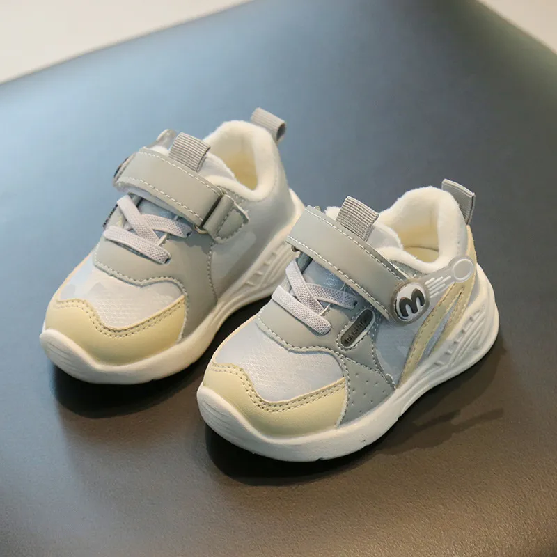 Baskets pour tout-petits, pour bébés, marche en plein air, course à pied, mignonnes, chaussures d'hiver à semelle souple, antidérapantes, pour enfants, garçons et filles_voghion.com