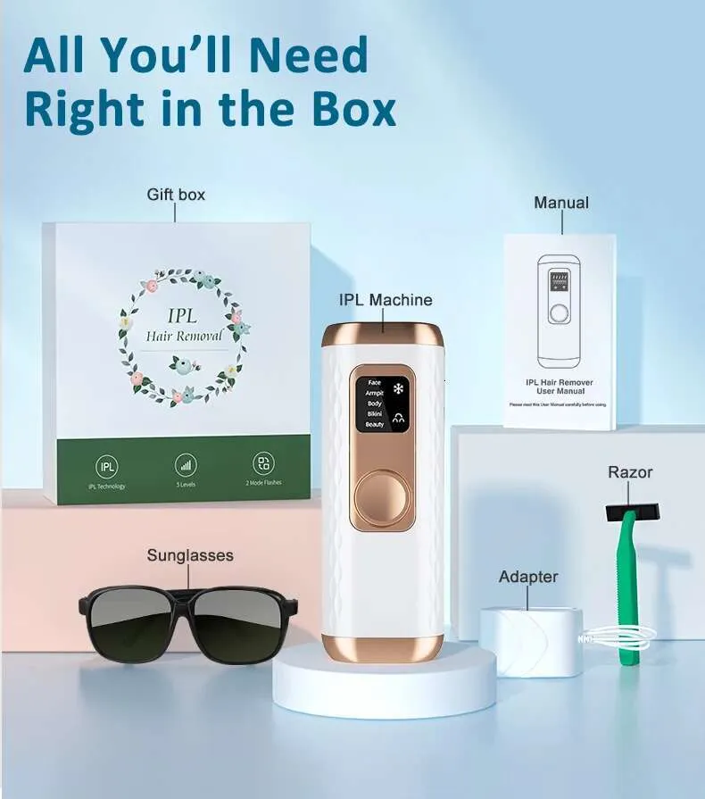 ACZT Quality Goods IPL Permanent Hair Removal - Bikini, Legs, Underarms, Pain-Free_voghion.com