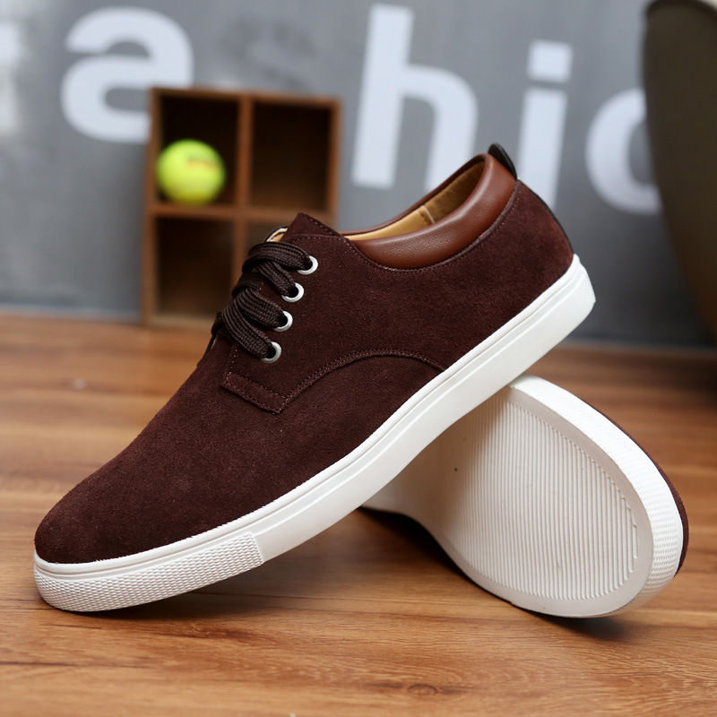 Chaussures décontractées homme daim baskets cuir mode_voghion.com