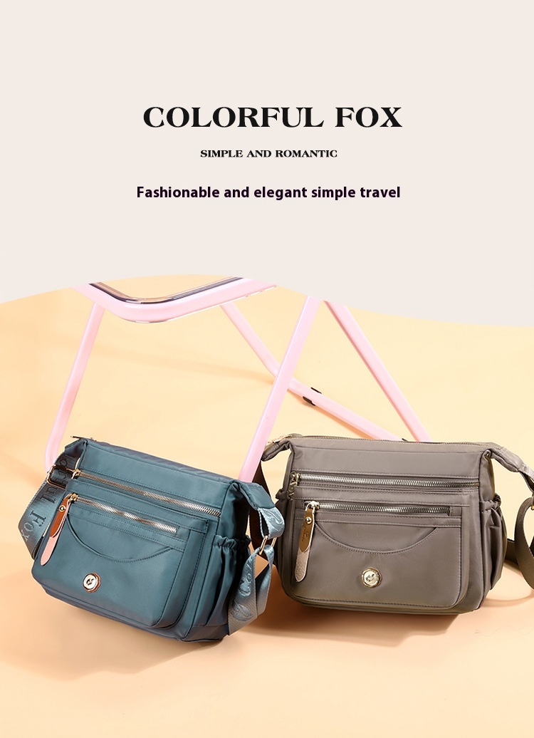 Borsa a tracolla donna multitasche grande borsa a spalla in nylon_voghion.com