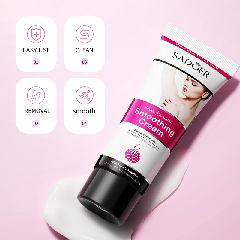 SADOER Smooth idrata, leviga, nutre la pelle, crema depilatoria pulita e comoda_voghion.com