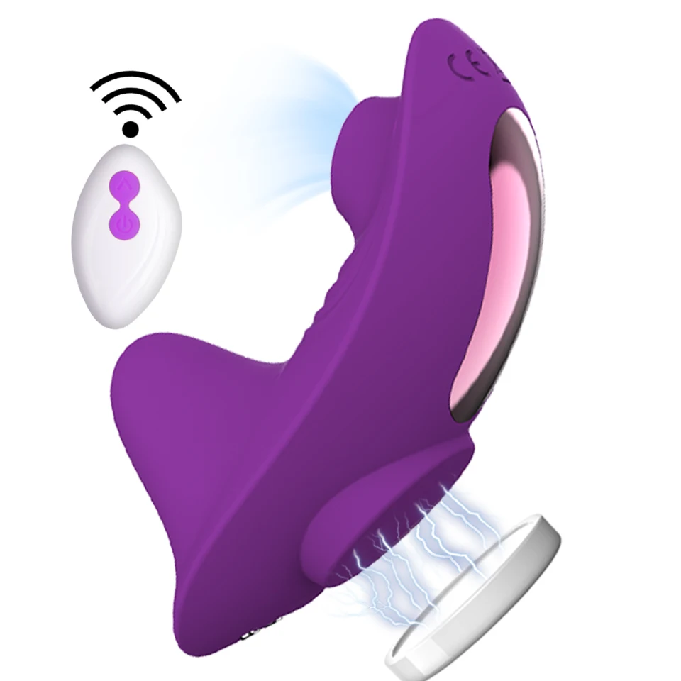 2 In 1 Wearable Clitoris Sucker Vibrator Panties Stimulator_voghion.com