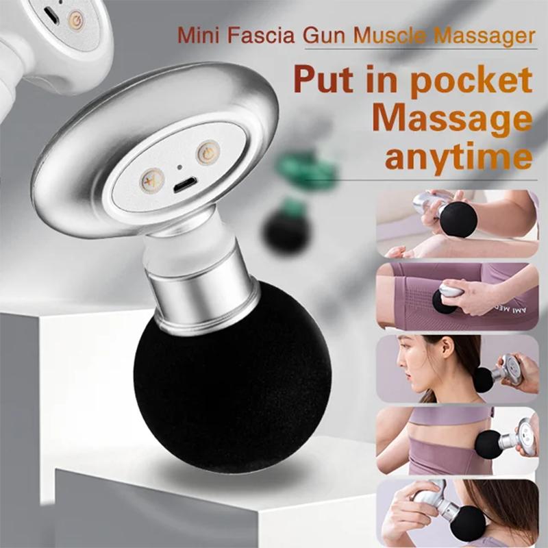 Mini Electric Fascia Gun Multi Functional Massager 6 Gears Muscle Shaping Slimming Fitness Exercising Neck Shoulder Massager_voghion.com