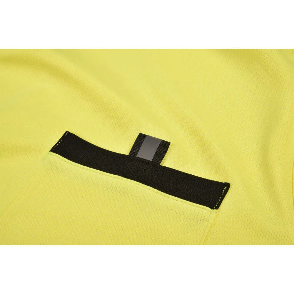 2025 Professionele Heren Scheidsrechter Uniformen Voetbal Voetbalshirts Shirts Zakken Rechter Korte Mouw Teamshirt Sportkleding_voghion.com