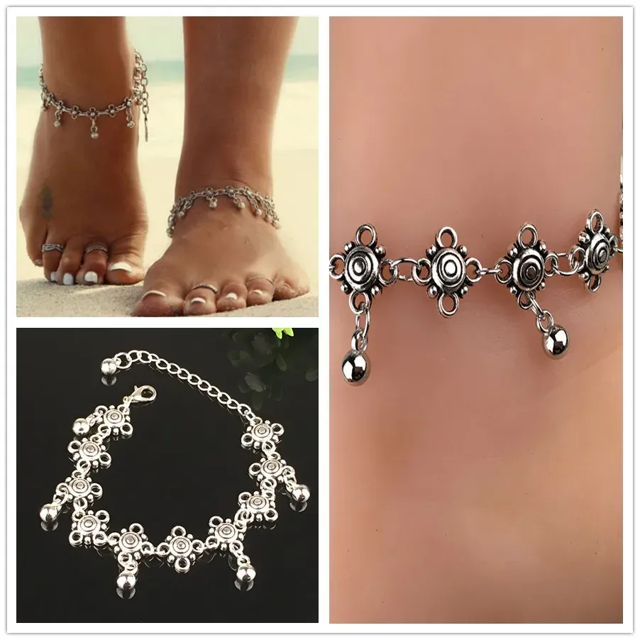 Simple Woman Anklets Casual/Sporty 14K Gold Chain Women Ankle Bracelet Jewelry_voghion.com