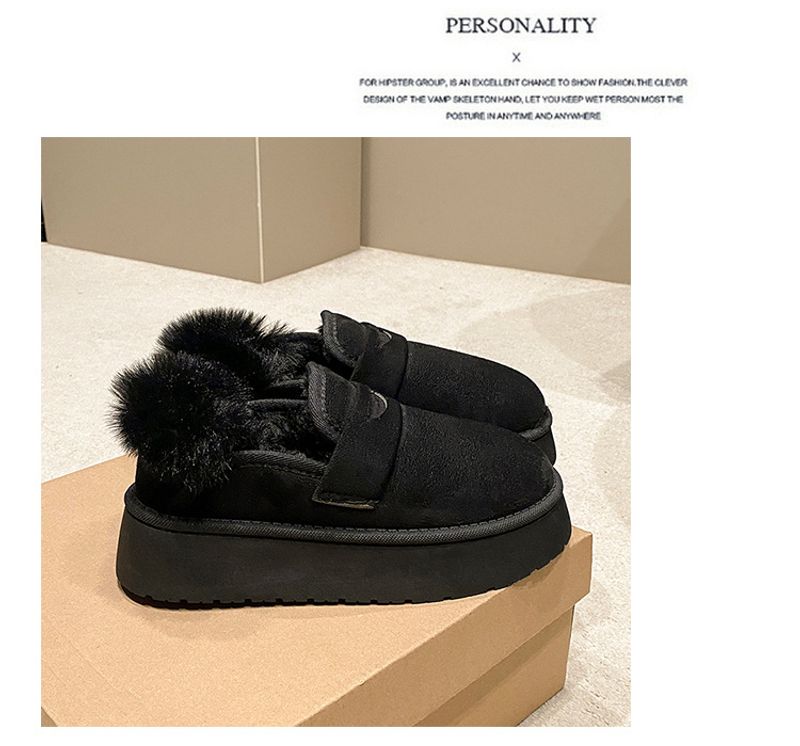 Internet-Promi-Hot-Selg-Schneestiefel mit dicken Sohlen 2024 neue koreanische Version plus Veet verdickte einfarbige warme Slipper_voghion.com
