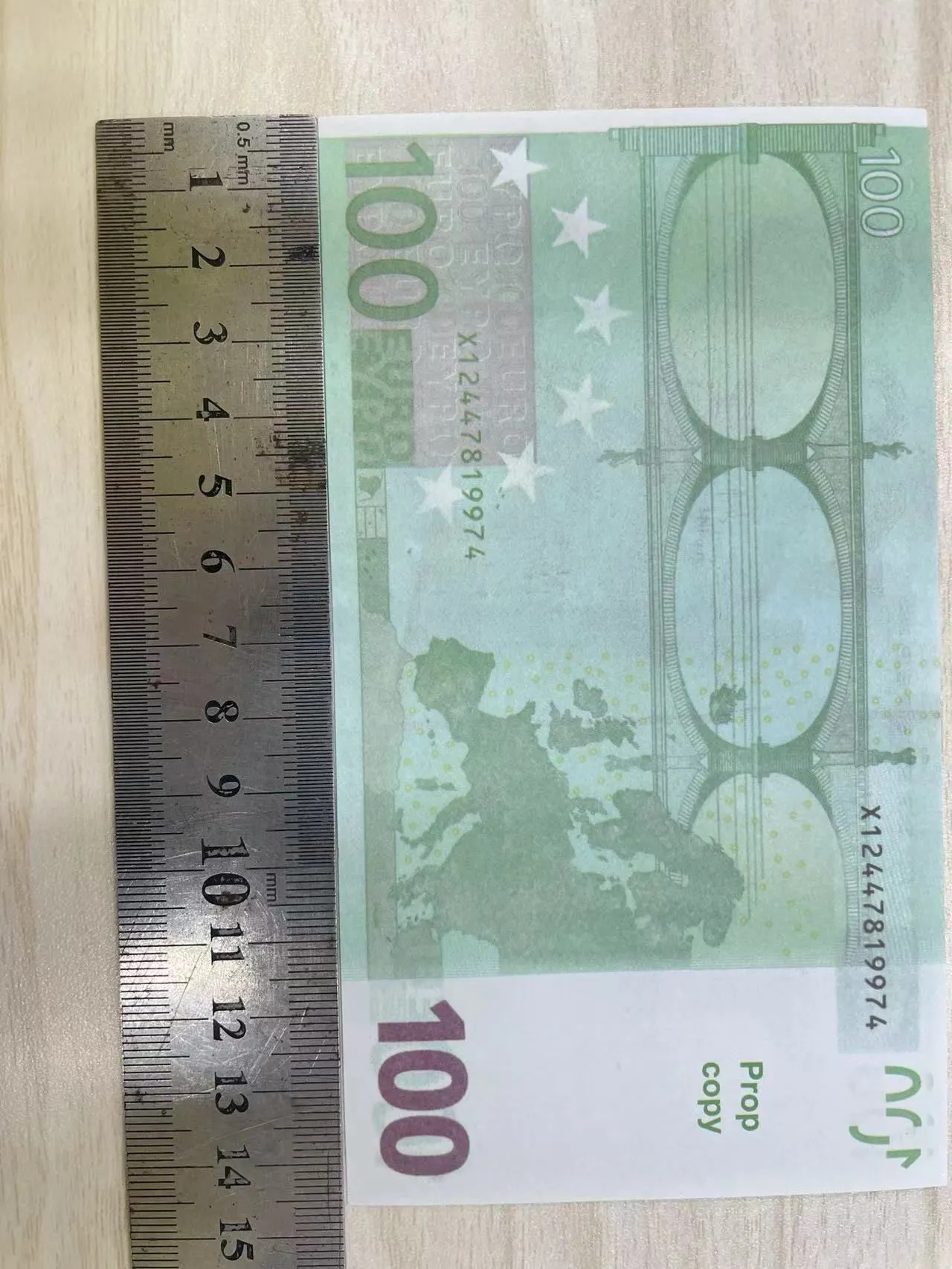 Copie d'argent réel 1:2 taille euro livre sterling contrefaçon monnaie accessoire copie fête barre simulation Bovqc_voghion.com