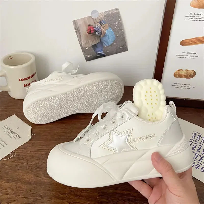 Platform Star Lace Running Shoes For Women Lightweight Jogging_voghion.com
