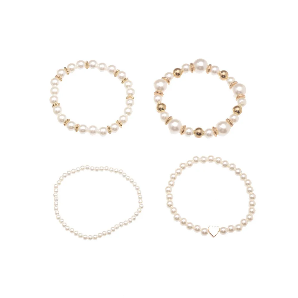 Kette 4 stücke Echte Süßwasser Runde Für Frauen Natürliche Perle Armband Schmuck Mädchen Tochter Geburtstagsgeschenk 230706_voghion.com