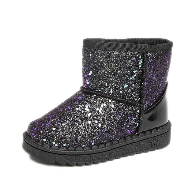 Warme Kinder Schnee Für Kinder Neue Kleinkind Winter Prinzessin Kind Schuhe Rutschfeste Flache Runde Kappe Jungen Mädchen Baby Schöne Stiefel_voghion.com