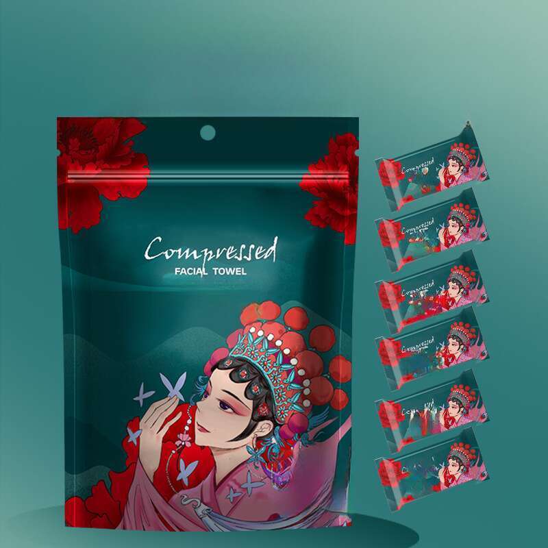 Komprimiertes Handtuch Travel Pack Einweg weibliche tragbare Baumwolle verdickte Candy Reinigung Baumwolle groß_voghion.com