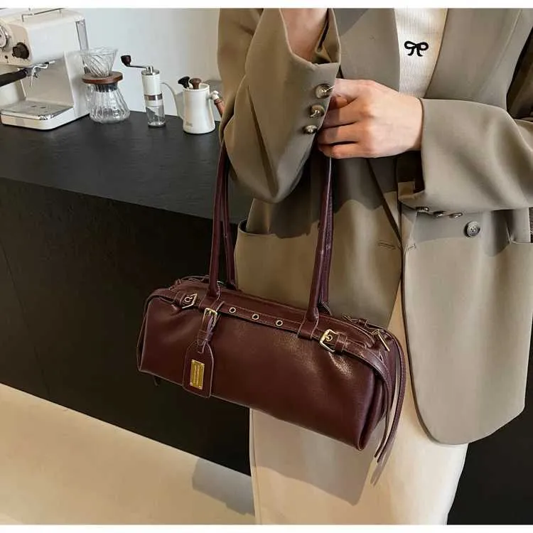 Pu-Kissentaschen für Frauen, einfarbig, weiches Leder, Schultertasche für Damen, vielseitige Schulranzen, Unterarmtaschen für Damen_voghion.com