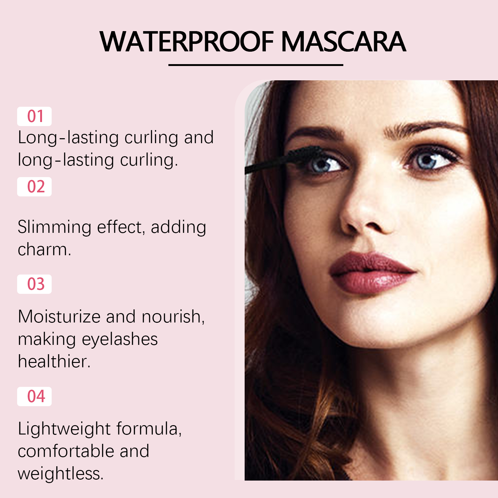 Zephoco Brown Curl Mascara Natuurlijke look Langdurige, veegvaste, dagelijkse, voedende formule_voghion.com