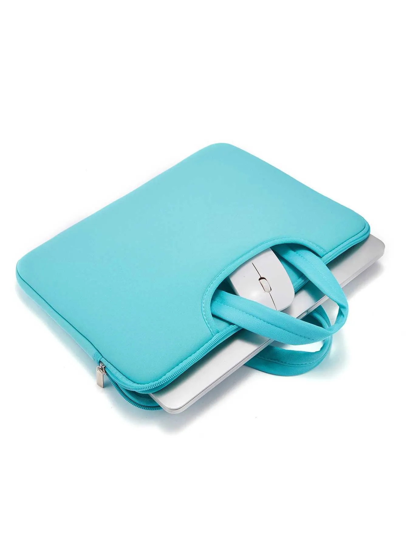 Geantă de 16 și 17 inch cu buzunarul frontal, poate ține mouse-ul Power, spațiu mare, geantă de mână pentru laptop, ușoară, Handba24111_voghion.com