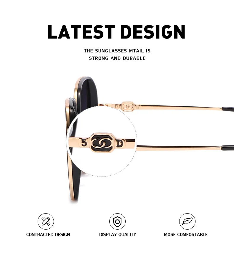 Sonnenbrille HD polarisierte Sonnenbrille für Frauen TR90 Trend Ins Net Rot Gleicher Absatz Große Unregelmäßige Linsen Brille Weiblich_voghion.com