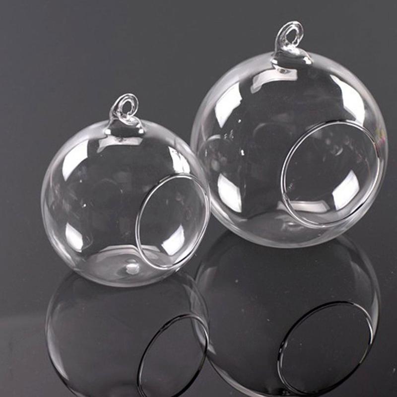 Diametru 6cm/8cm Suport pentru lumânări de ceai, sticlă cristalină, suport pentru lumânări agățate, vază romantică pentru casă, decor agățat_voghion.com