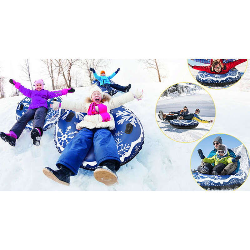 Direct Circle Adult Winter Outdoor Toy PVC Single Inflatable Skiing Tire_voghion.com