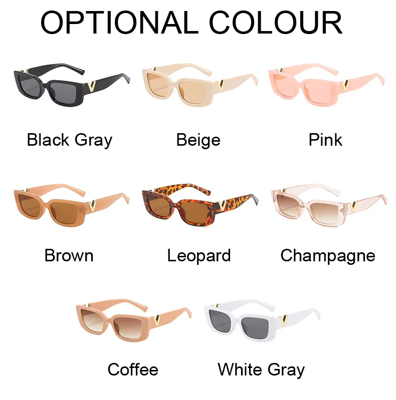Retro Rectangle Sunglasses For Women Vintage Designer Style_voghion.com