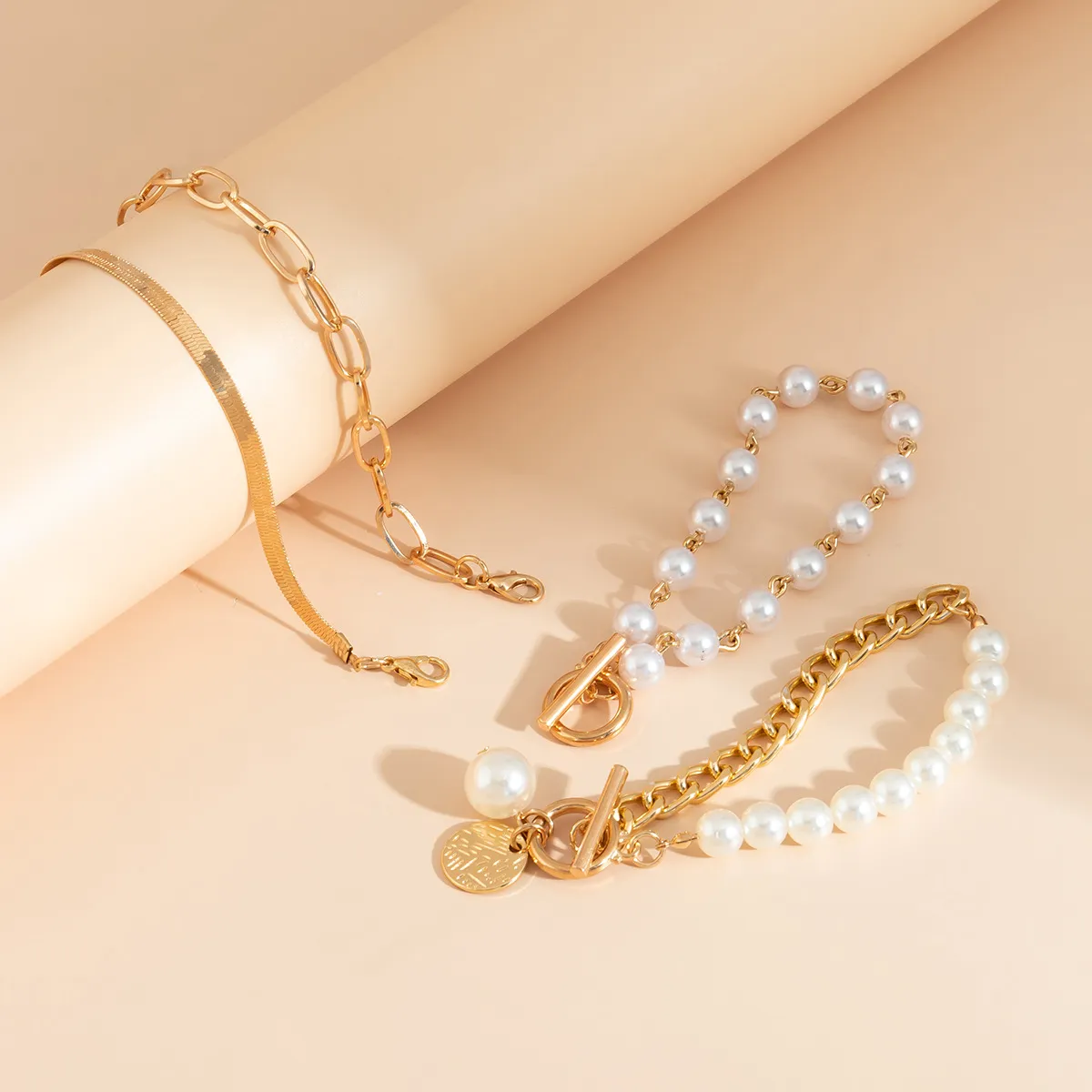 Ledarmbånd Kvinder Unik Perle Armbåndssæt Håndledskæde Stilfuldt Tilbehør Mode Anime Tilpassede Smykker_voghion.com