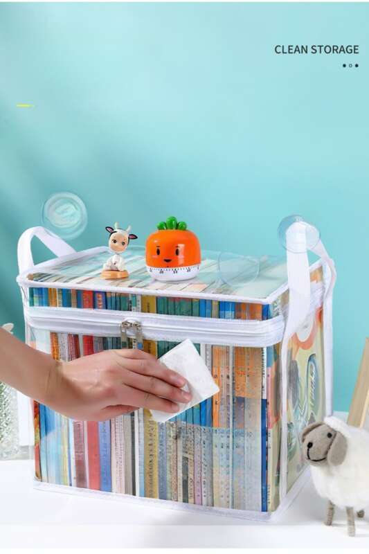 【 4745 Personen Bewertungen 】 Lagerung Student Klassenzimmer Verpackung und Organisation Faltbare Transparente Buch Box, Lagerung Tasche_voghion.com