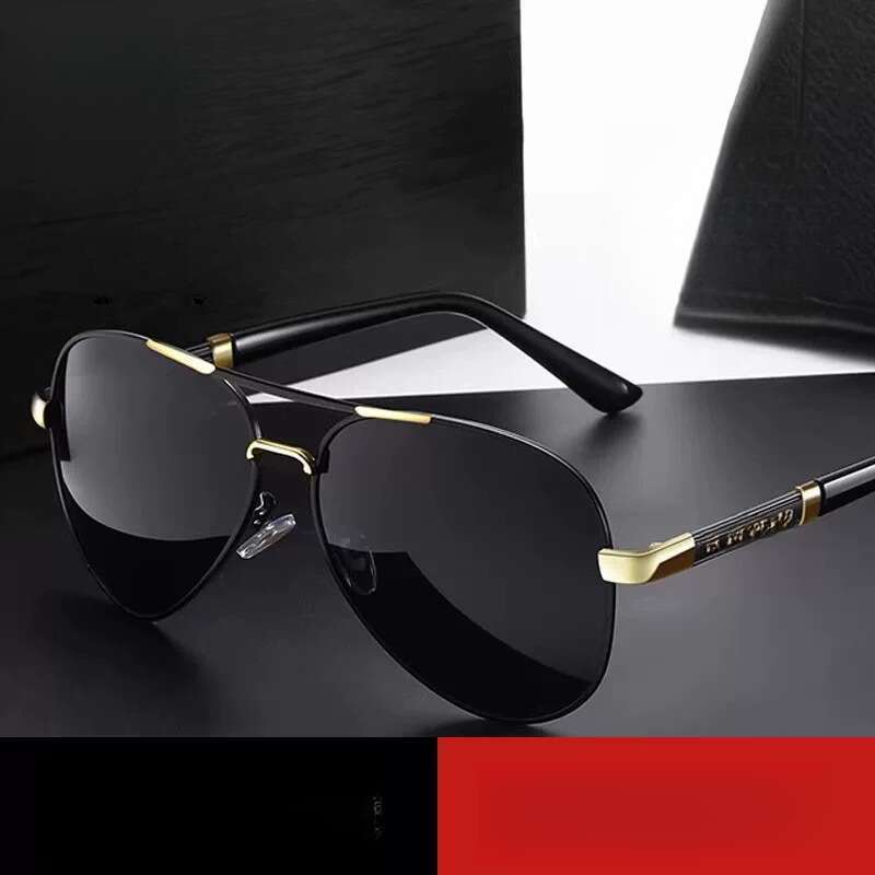 Polarisierte Sonnenbrille für Herrenfahrer, Farbwechsel-Schutzbrille für Tag- und Nachtangeln_voghion.com