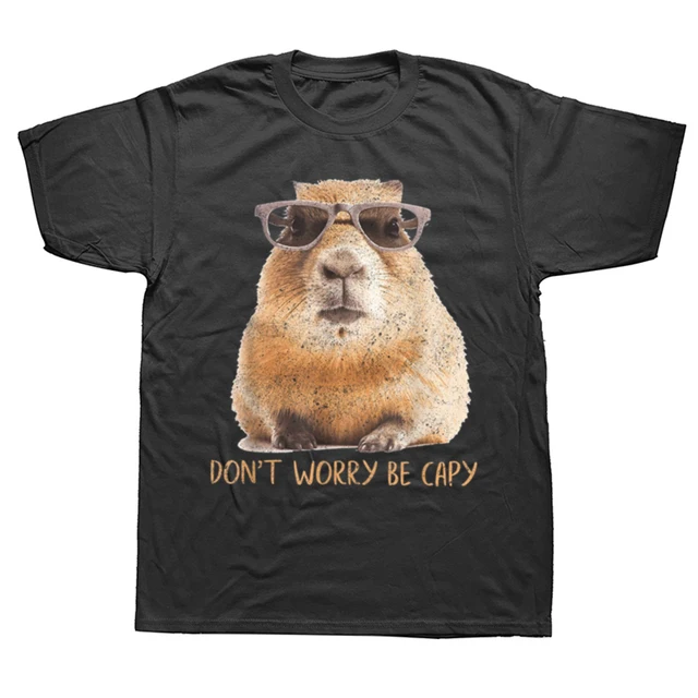 Vicces Capybaa Bathoom Grafikus T-Shirt Férfi Női Divat Nyári T-Shirts Túlméretezett Alkalmi Pamut Rövid ujjú_voghion.com