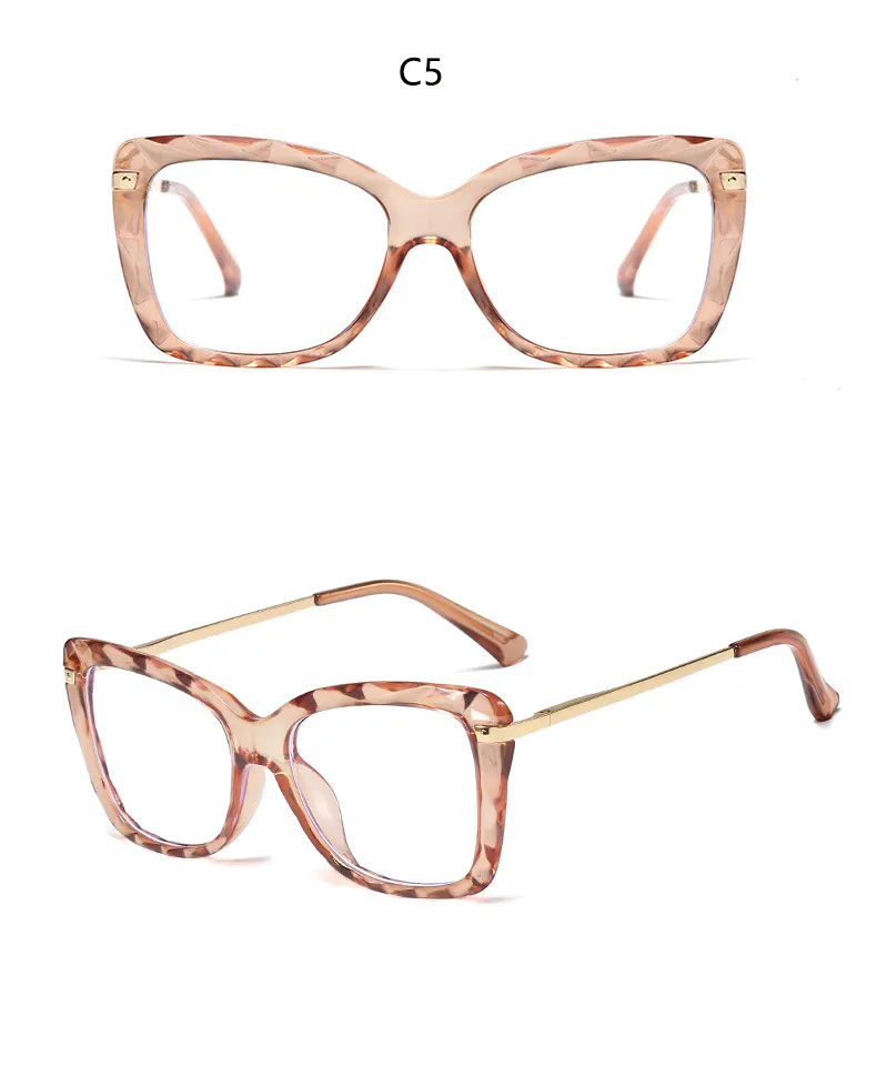 Sunglasses Female Reading Magnifying Glasses Transparent Square Frame Brand Designer Computer Anti-fatigue Presbyopia_voghion.com