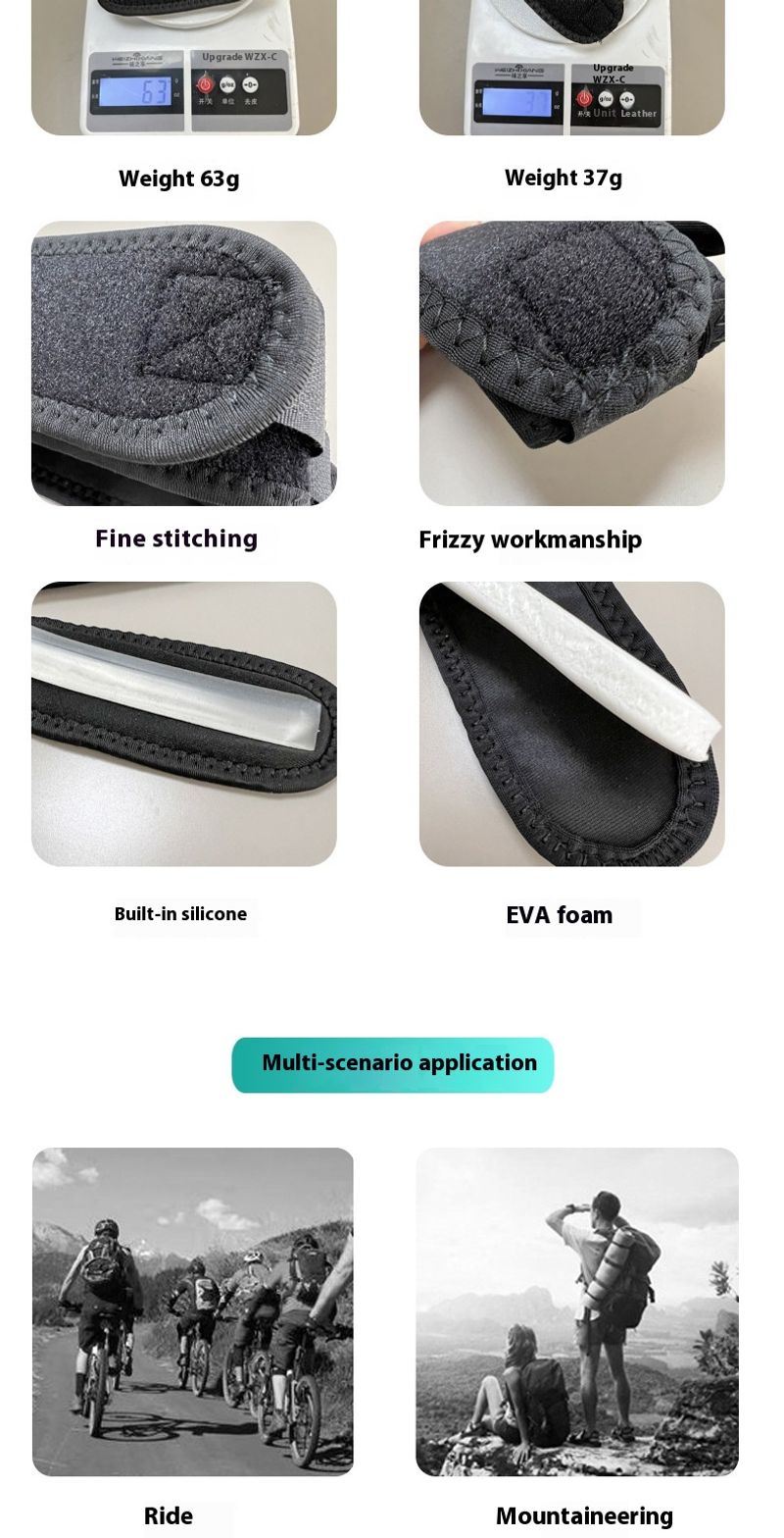 Sports silicone strap prure protection patellar running, mountaineering, breathable basketball, knee protection,_voghion.com
