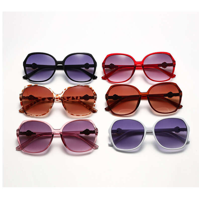 2025 New For Women With Advanced Sense, UV Protection, Square Round Face, Mother's Style, Red Gradient, Face_voghion.com