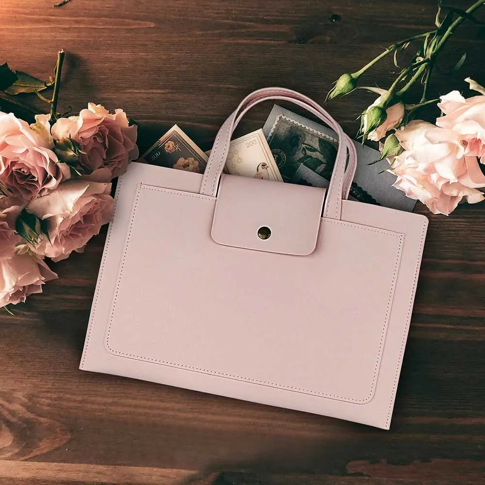 Laptop Bag Slim Handbag Sleeve PU Leather Case for book Xiaomi Huawei Lenovo Microsfoft 13 14 15 16 Notebook Tablet_voghion.com