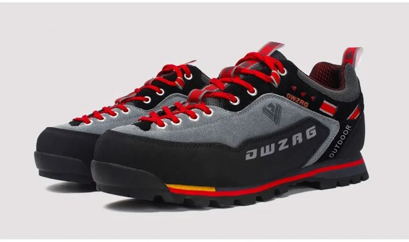 Waterproof Hiking Men's Climbing Shoes Anti-collision Fashion Outdoor Casual Lace-up Sneakers_voghion.com