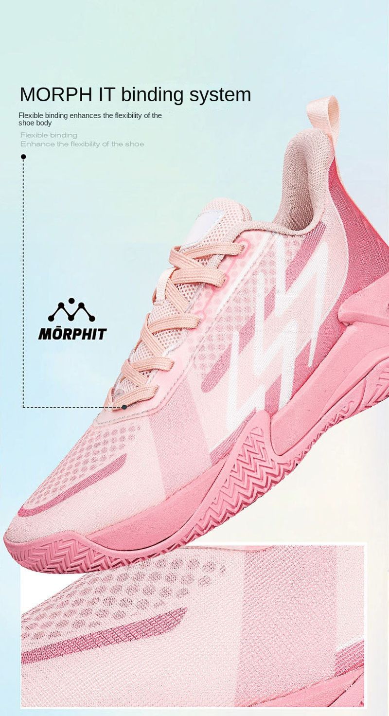 Stoßdämpfende Basketballschuhe Herren Damen, modische rutschfeste und verschleißfeste Sportschuhe für den Außenbereich_voghion.com