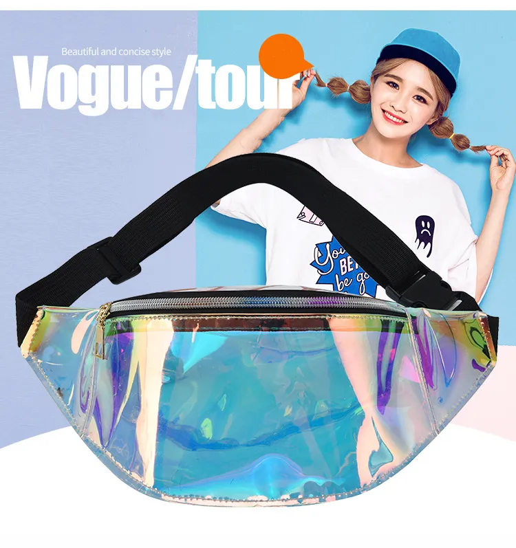 Waist Prsonality Dazzling Lasr Fanny Pack Watrproof Fashion Holographic Chst Bag Cross-Body Pockt Closur Coin_voghion.com