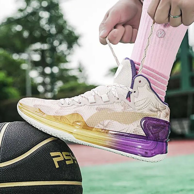 Hoch geschnittene, hochwertige, lässige Sport-Basketballschuhe_voghion.com