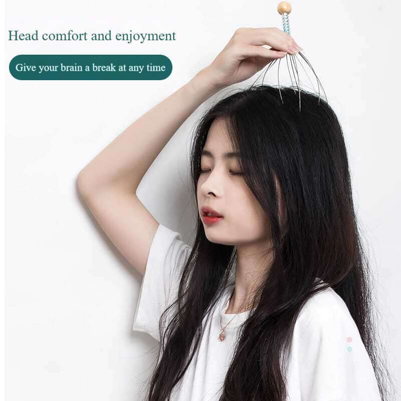 Octopus Head Fënnef Ball Scratching Kopfhaut Special verbessert Versioun Soul Massage Claw Massager_voghion.com