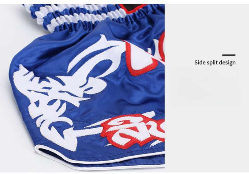 Pantaloncini Muay Thai Muaythai, Pantaloni da combattimento Boxe Sanda, Pantaloni da sport da combattimento, Pantaloni da competizione professionali da uomo e da donna_voghion.com