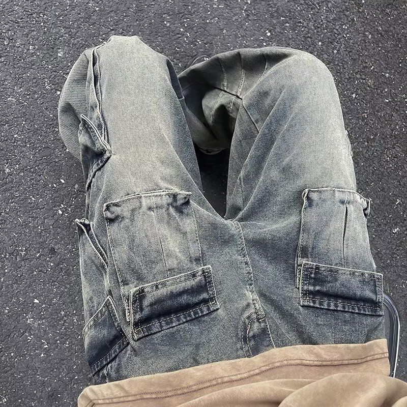 Calça cargo masculina estilo americano estilo vibe, estilo cargo ..._voghion.com