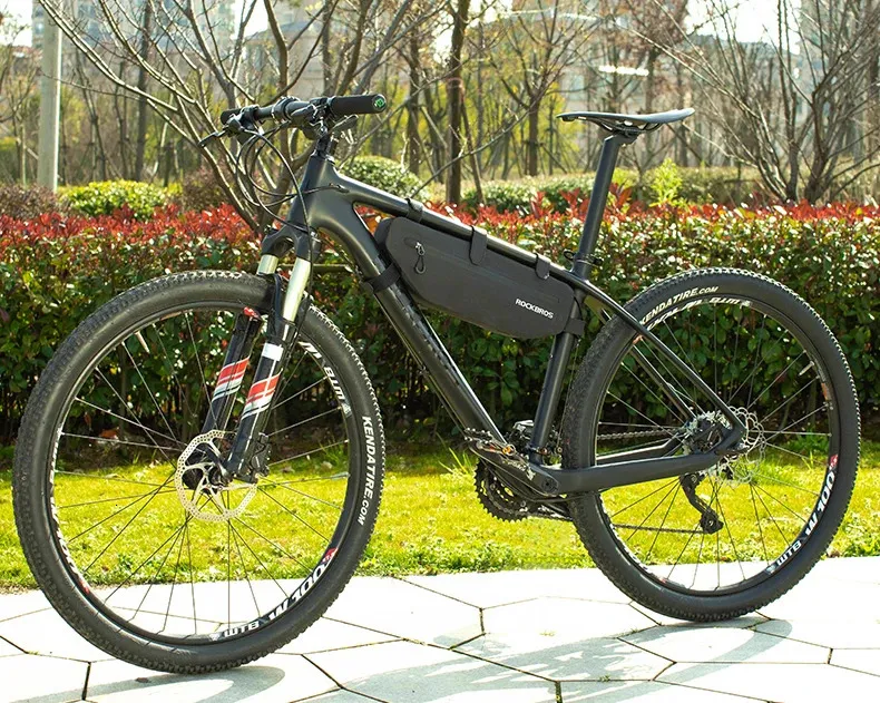 ROCKBROS Borsa anteriore per bicicletta, tubo superiore, telaio, impermeabile, MTB, strada, triangolo, accessori per bici, borse 240703_voghion.com