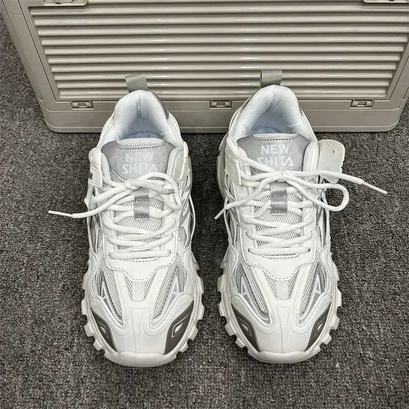 Size 41 42 Womens Casual Sports Men Stylish Brand Design Ladies Chunky Sneakers Thick Sole Tennis Shoes 43 44 Big_voghion.com