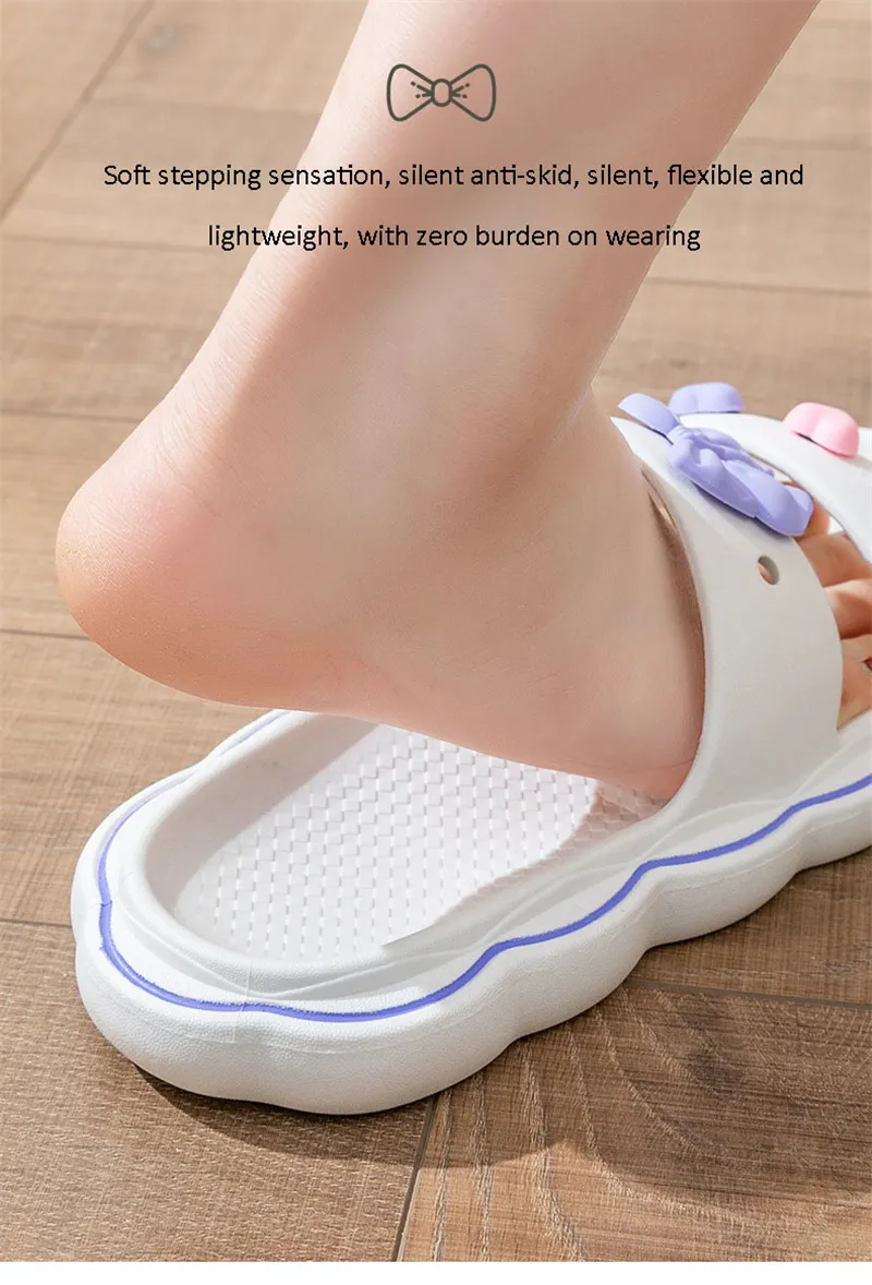 Women's Home Slippers Solid Colour Breathable Soft Thick Sole_voghion.com