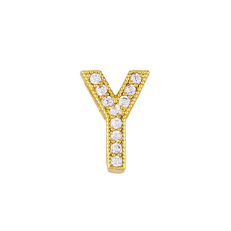 Initial Letter Necklace Pendant Gold Alphabet A To Z Personalised_voghion.com